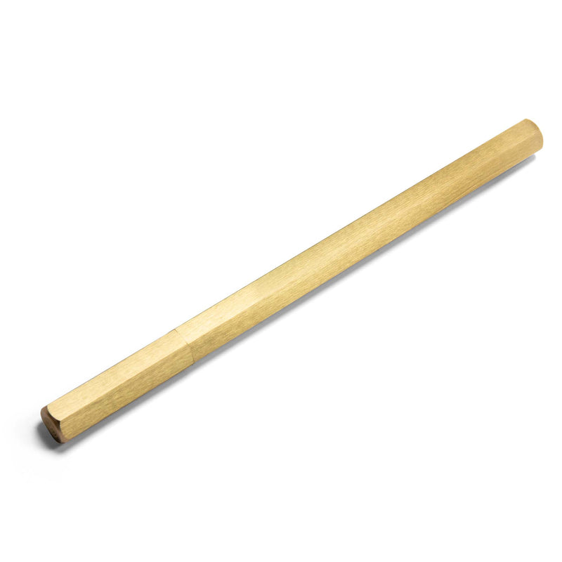 Load image into Gallery viewer, 2nd Amen EDC Pen Solid Brass Roller Ball Black Gel Ink Pen
