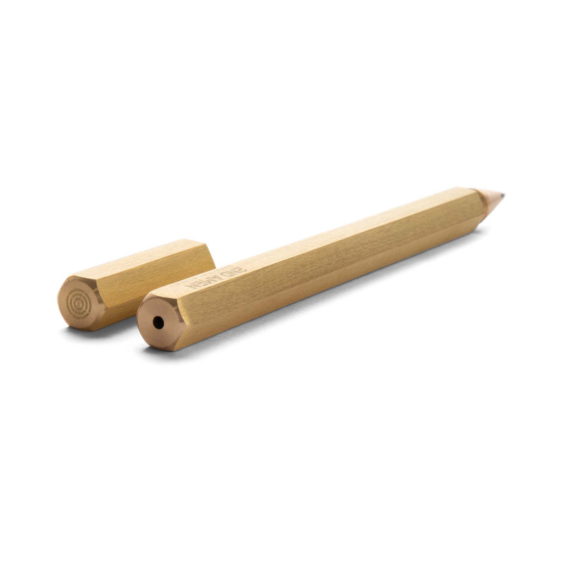 Load image into Gallery viewer, 2nd Amen EDC Pen Solid Brass Roller Ball Black Gel Ink Pen