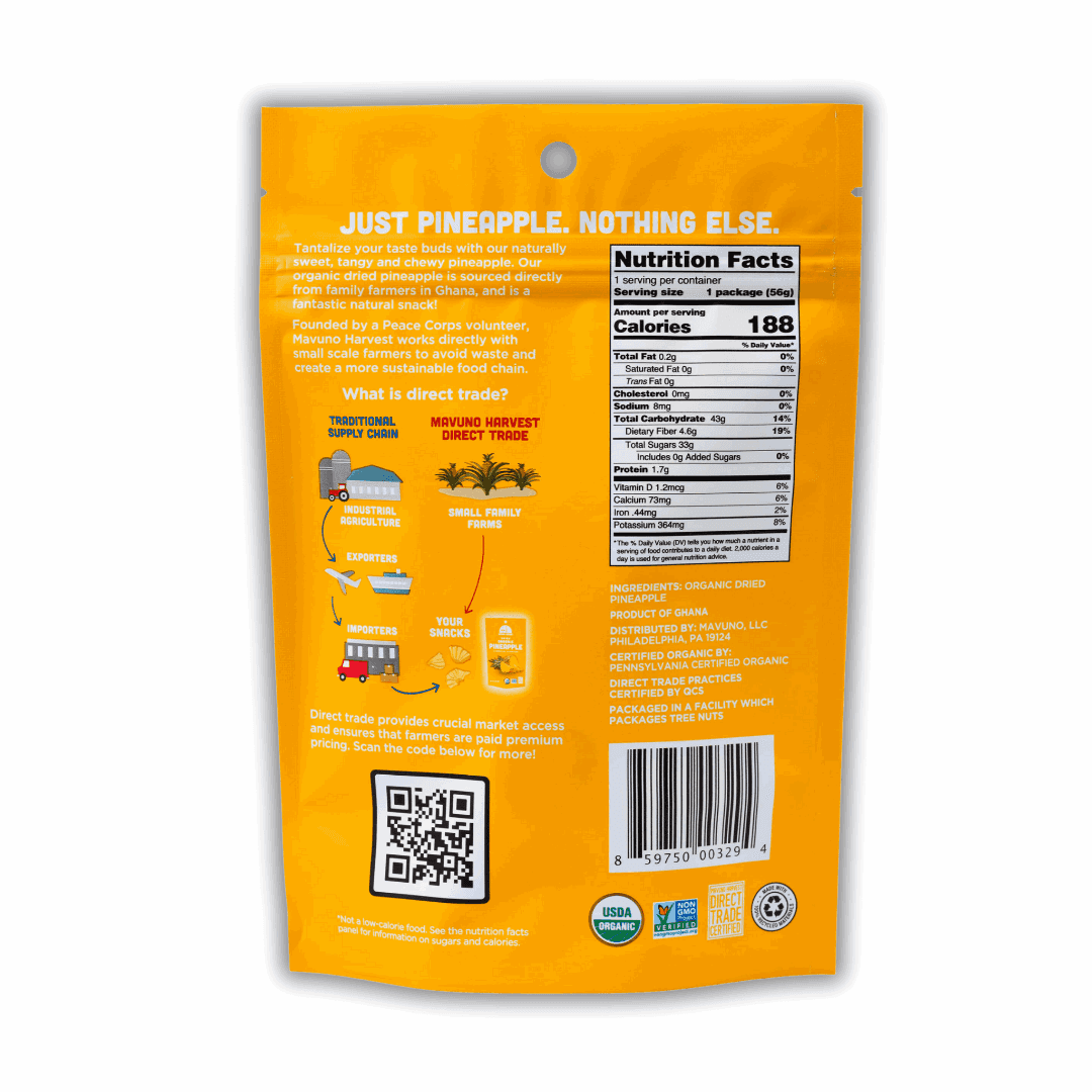 Organic Dried Pineapple - Skoutley Outdoors LLC