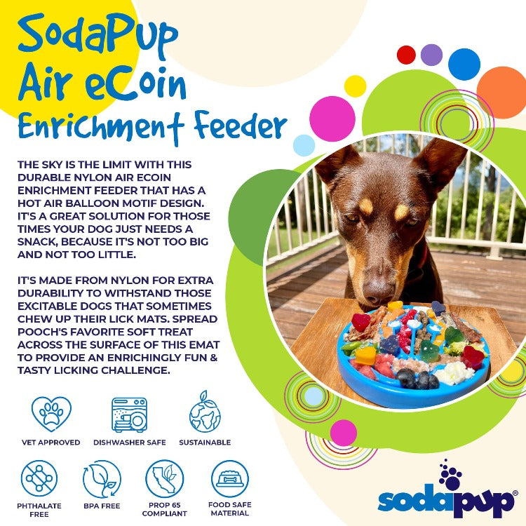Load image into Gallery viewer, Air Nylon eCoin Lick Mat for Dogs - Durable Enrichment Toy | SodaPup