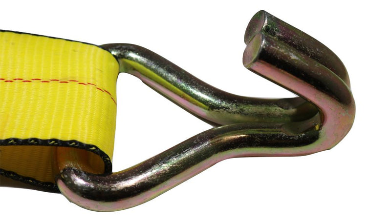 Load image into Gallery viewer, 3" x 30 Ft Heavy Duty Flatbed Ratchet Strap w/ Wire Hooks | R330W
