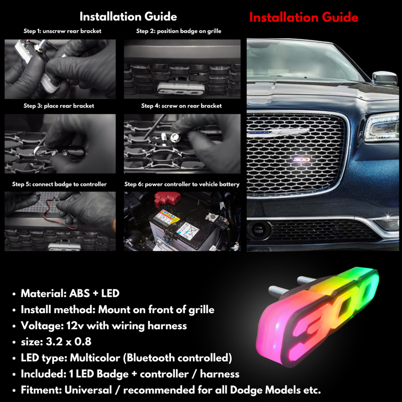 Load image into Gallery viewer, 300 LED Badge: (Multicolor Flow)
