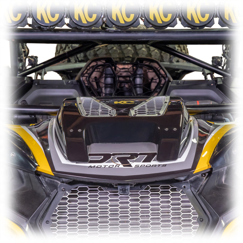 Load image into Gallery viewer, ABS hood scoop kit with aluminum brackets and trim, bolt-on install for Maverick R