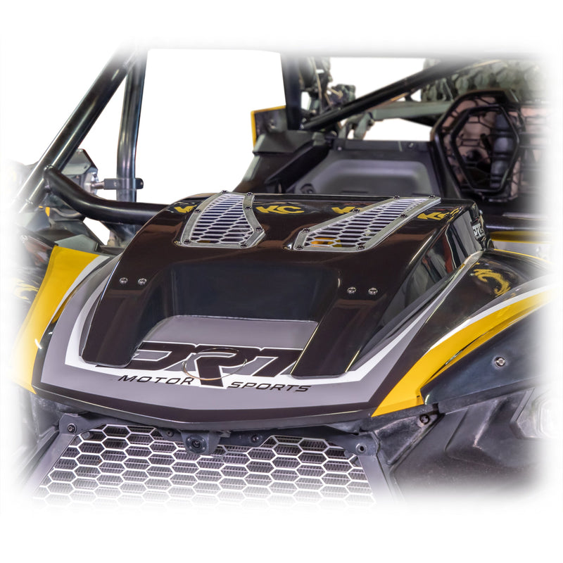 Load image into Gallery viewer, High impact ABS hood scoop with embossed DRT badge, fits 2024+ Maverick R