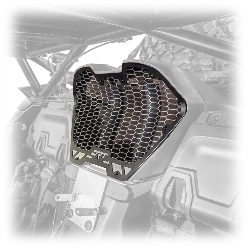 Load image into Gallery viewer, Laser cut aluminum vent panel aligned to grille frame