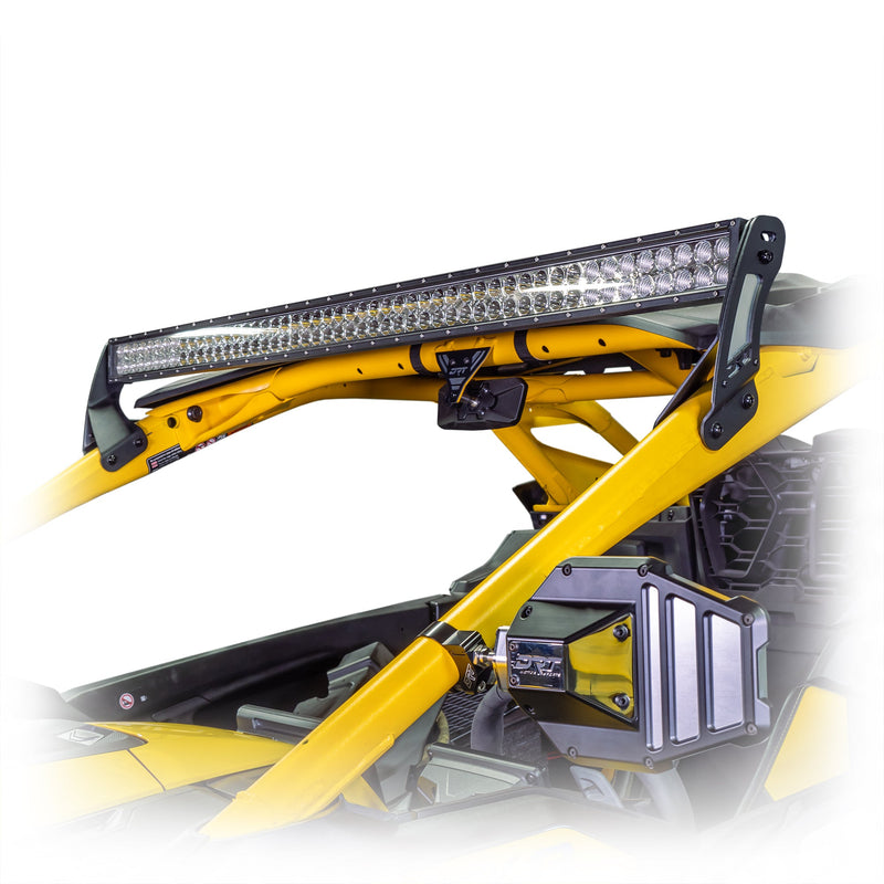 Load image into Gallery viewer, Powder-coated steel and aluminum light bar mount, reversible design for multiple install widths