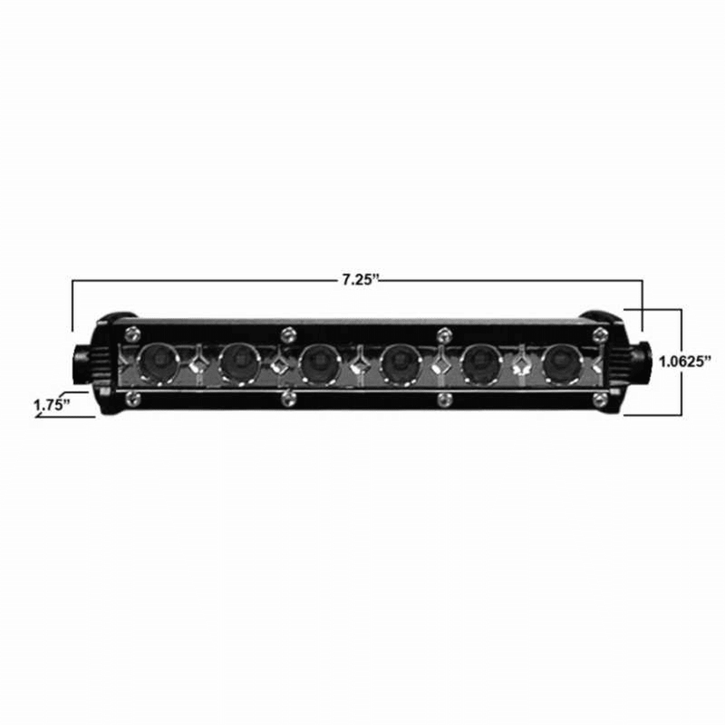 Load image into Gallery viewer, Ultra Slim Single Row Light Bar 7.25"