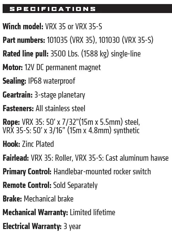 Load image into Gallery viewer, Warn VRX 3500 LBS Winch
