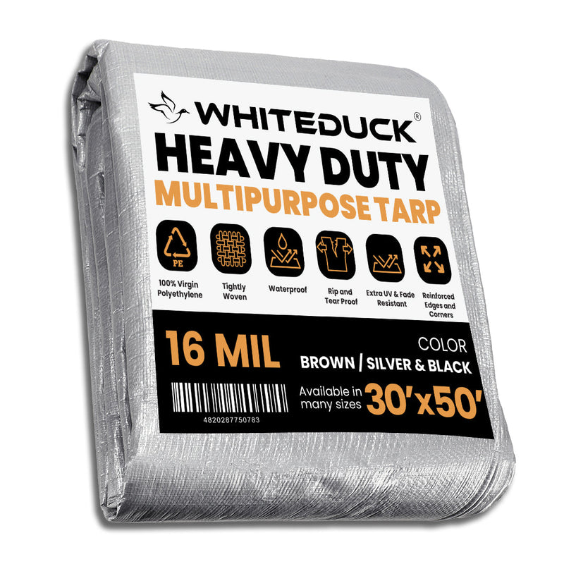 Load image into Gallery viewer, Super Heavy Duty Poly Tarp Cover Thick 16 Mil, 8 oz