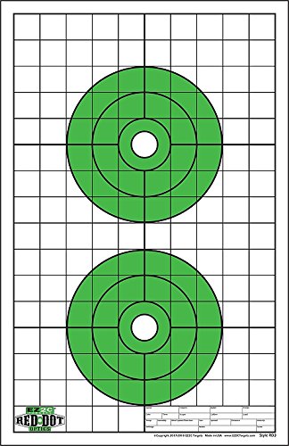 Load image into Gallery viewer, EZ2C Targets RD3: Two 6" Bullseyes Paper Targets 11"x17" USA Made
