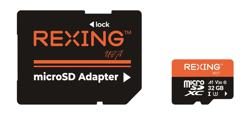 Load image into Gallery viewer, REXING microSDXC UHS-3 4K Full HD Video High Speed Transfer Monitoring SD Card with Adapter for Dash Cams, Surveillance System, Security Camera, & Body Cam