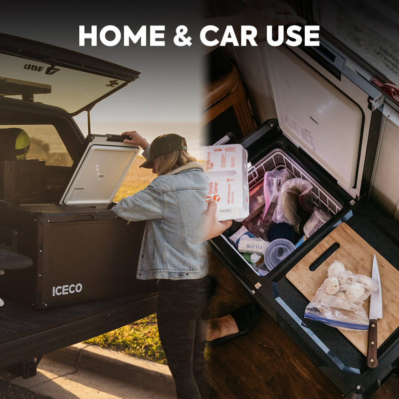 Load image into Gallery viewer, VL90ProD Dual Zone RV 12 volt Fridge Plug in Cooler | ICECO | 90 LT