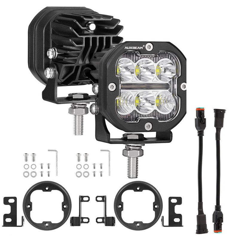 Load image into Gallery viewer, 3" LED Pods Mounting Brackets Flush Mount Brackets Compatible with Toyota Tacoma Tundra 4Runner