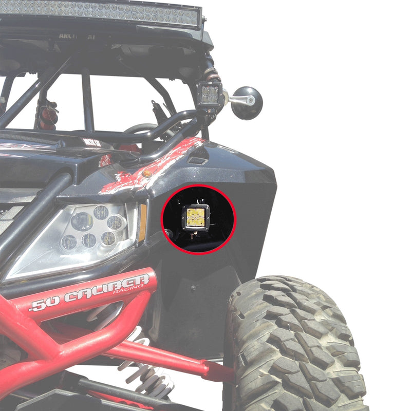 Load image into Gallery viewer, Fender well LED Pod Mount Brackets for Arctic Cat Wildcat