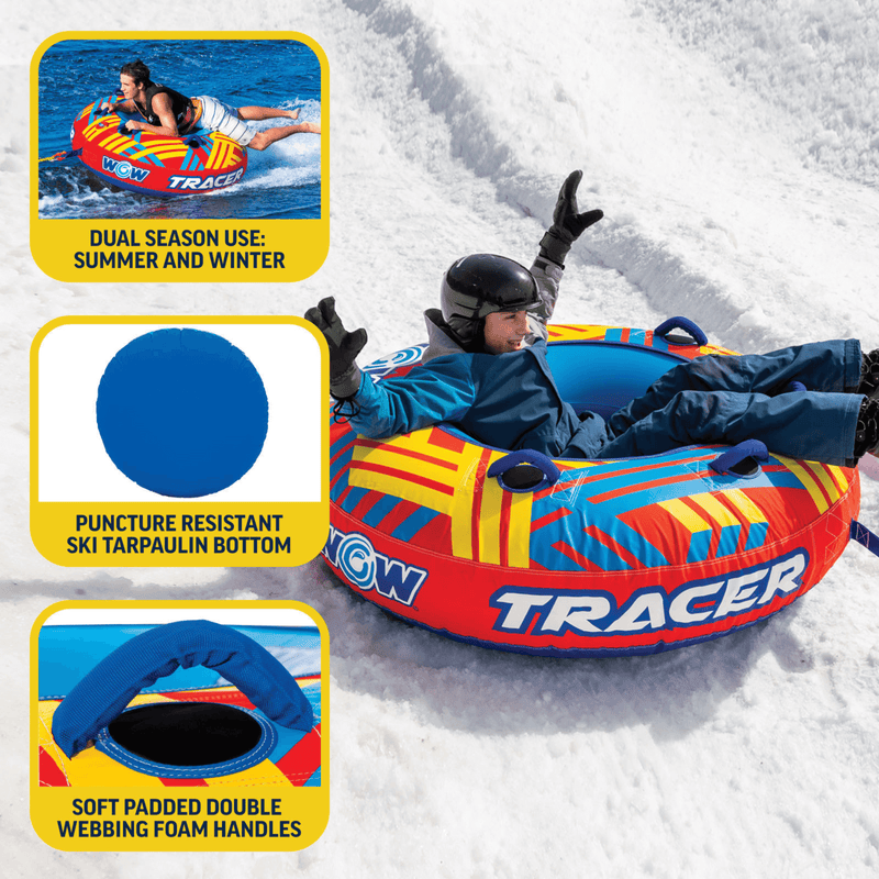 Load image into Gallery viewer, WOW Watersports Tracer Snow Tube Towable for Summer and Winter Action