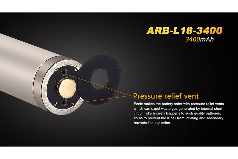Load image into Gallery viewer, Fenix ARB-L18-3400mAh Rechargeable 18650 Battery