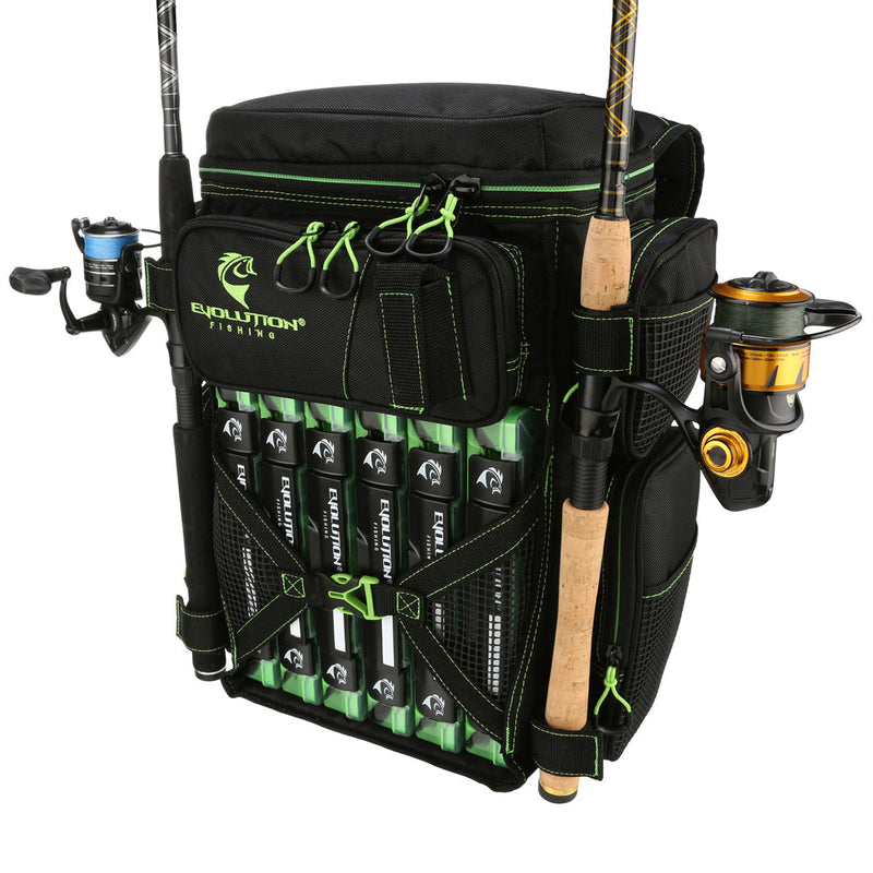 Load image into Gallery viewer, Drift Series 3600 Tackle Backpack with Rod Holders & QuikLatch Trays