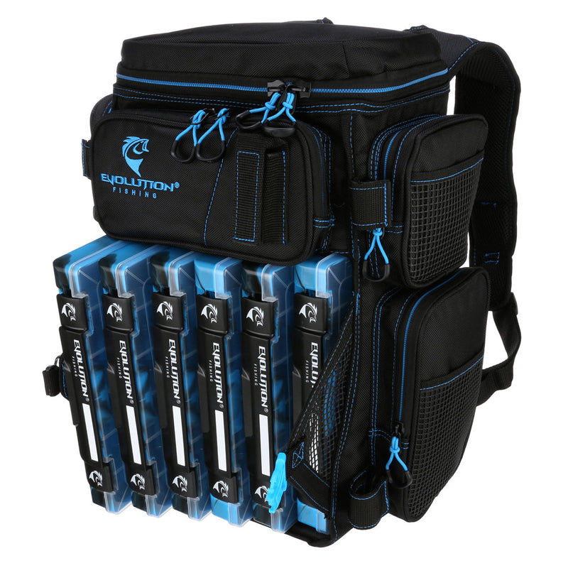 Load image into Gallery viewer, Drift Series 3600 Tackle Backpack with Rod Holders & QuikLatch Trays