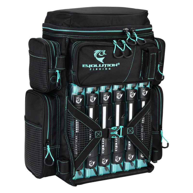 Load image into Gallery viewer, Drift Series 3600 Tackle Backpack with Rod Holders & QuikLatch Trays
