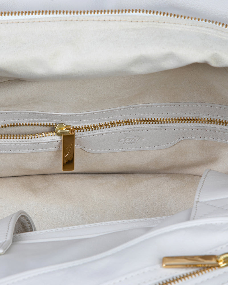 Load image into Gallery viewer, Leather Thermobag White