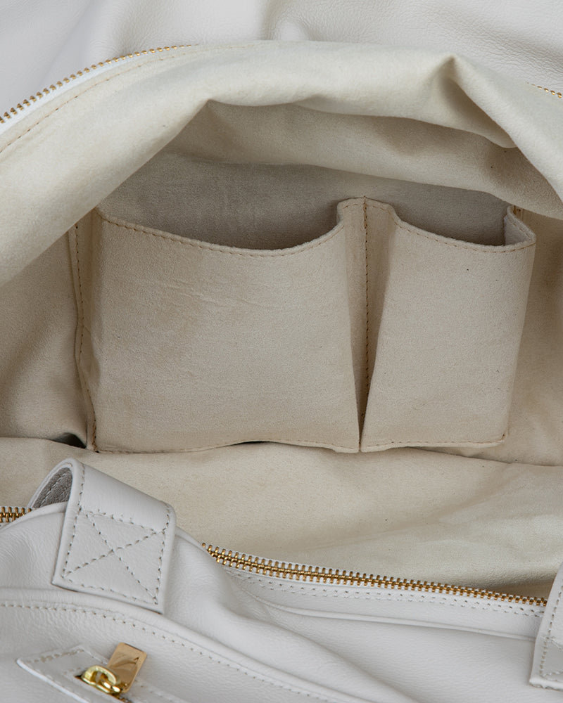 Load image into Gallery viewer, Leather Thermobag White