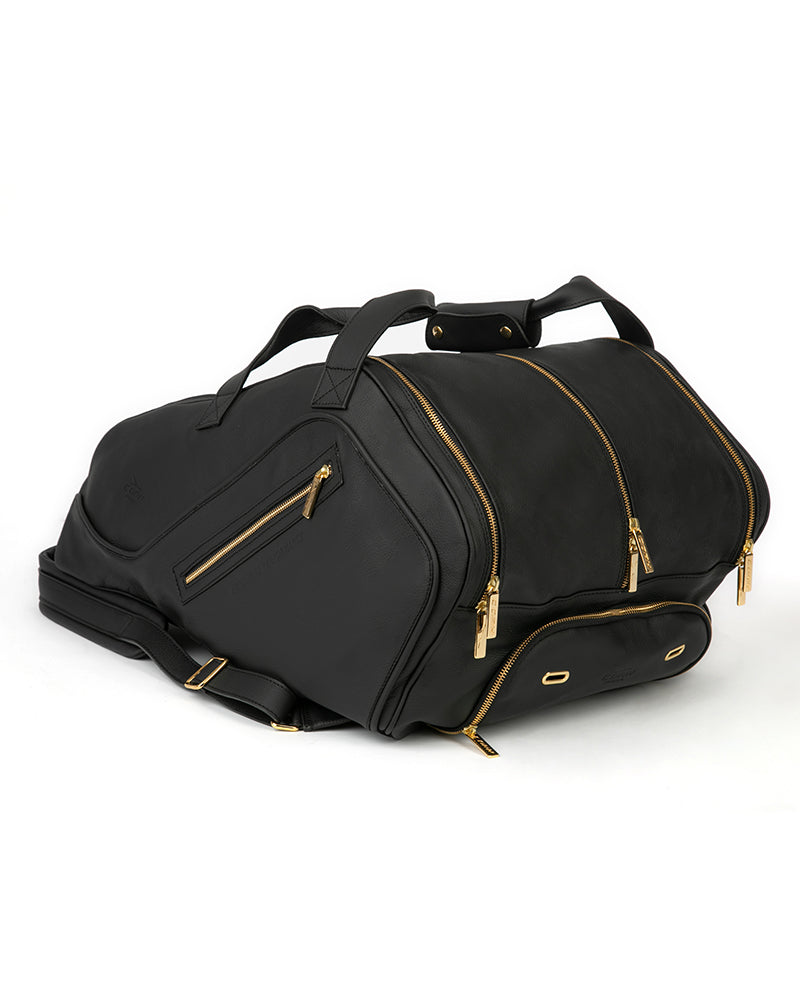 Load image into Gallery viewer, Leather Thermobag Black/Gold