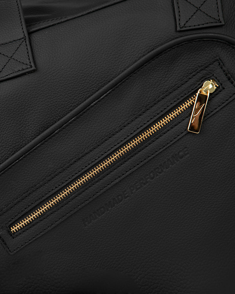 Load image into Gallery viewer, Leather Thermobag Black/Gold