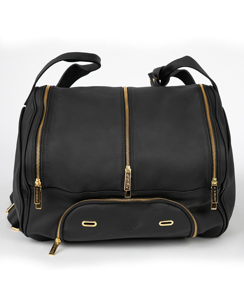 Load image into Gallery viewer, Leather Thermobag Black/Gold