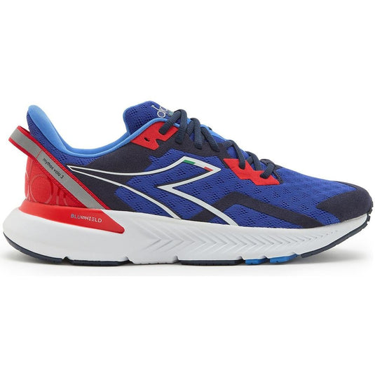 Men's Diadora Mythos Blushield Volo 3, Surf The Web/White/Fiery, 9 D Medium - Skoutley Outdoors LLC