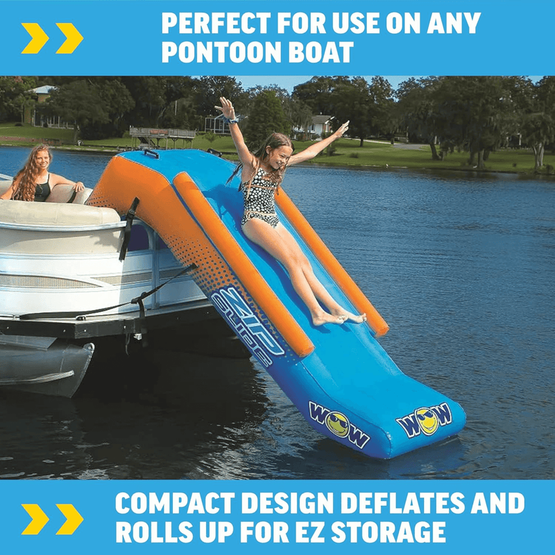 Load image into Gallery viewer, WOW Watersports Inflatable Pontoon Zip Slide for Boats