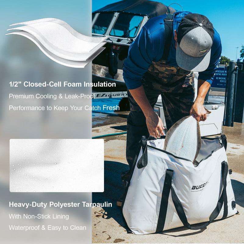 Load image into Gallery viewer, 37QT Fish Cooler Bag With Flat Bottom