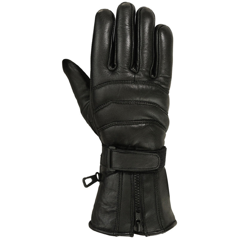 Load image into Gallery viewer, Mens Motorbike Gloves Cold Weather Motorcycle Riding Genuine Leather Black Glove-Black-S
