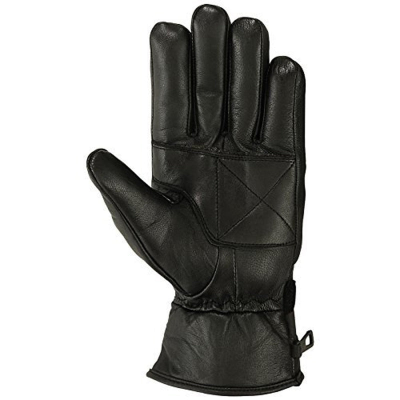 Load image into Gallery viewer, Mens Motorbike Gloves Cold Weather Motorcycle Riding Genuine Leather Black Glove-Black-Gray-L