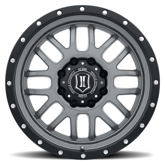 ICON Alpha 20x9 5x150 16mm Offset 5.625in BS Gunmetal Wheel