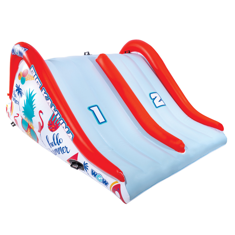 Load image into Gallery viewer, WOW Sports Big Kahuna Two-Lane Slide for In-Ground Pools