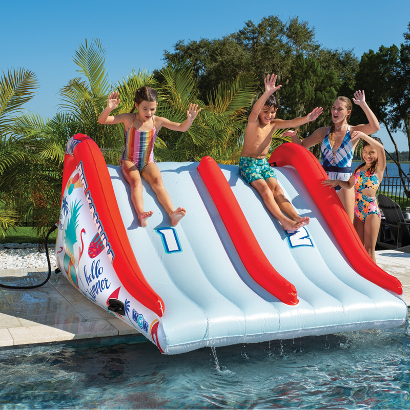Load image into Gallery viewer, WOW Sports Big Kahuna Two-Lane Slide for In-Ground Pools