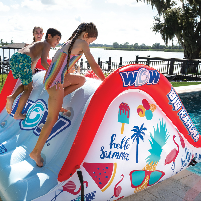 Load image into Gallery viewer, WOW Sports Big Kahuna Two-Lane Slide for In-Ground Pools