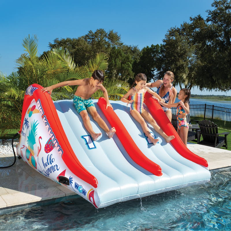 Load image into Gallery viewer, WOW Sports Big Kahuna Two-Lane Slide for In-Ground Pools