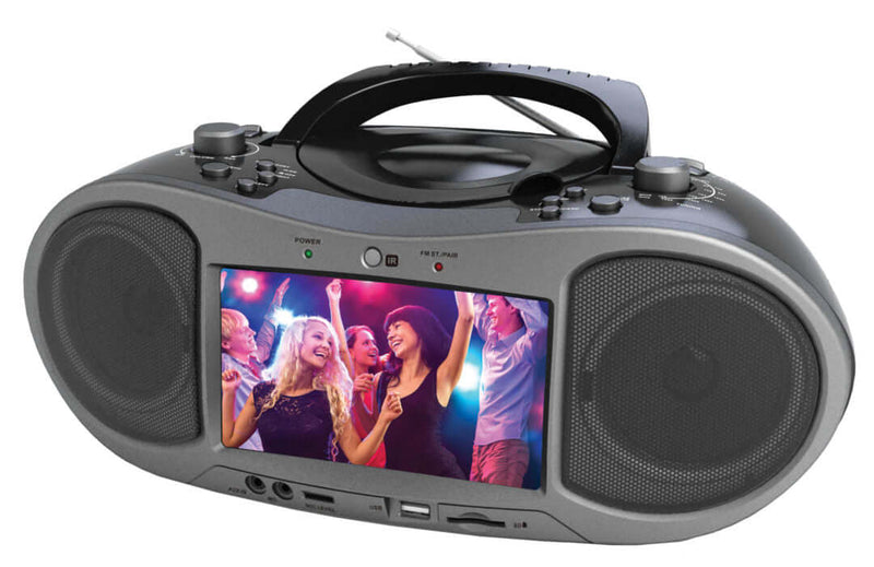 Load image into Gallery viewer, Naxa 7" Bluetooth DVD Boombox
