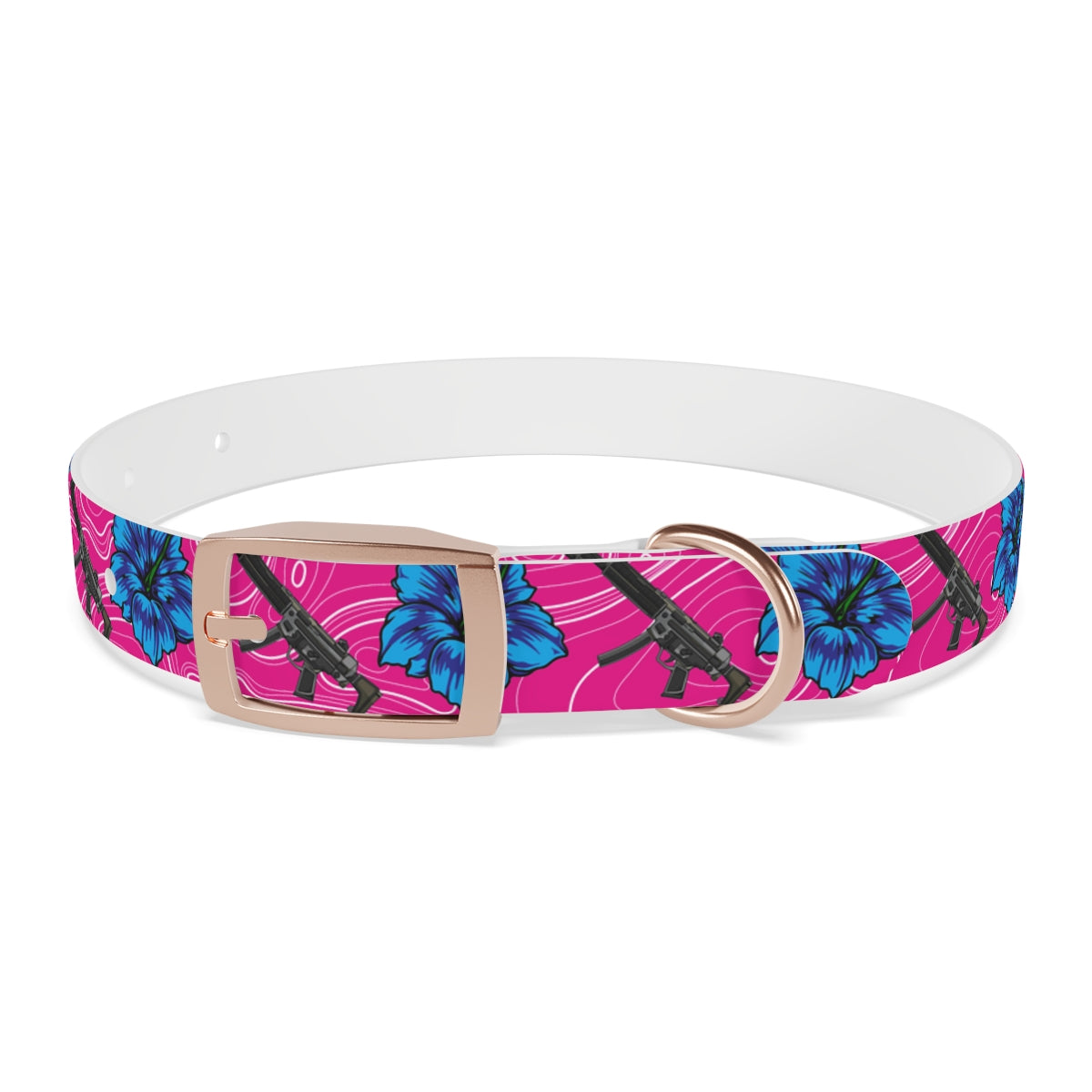 Rad Palm High Capacity Hibiscus Dog Collar