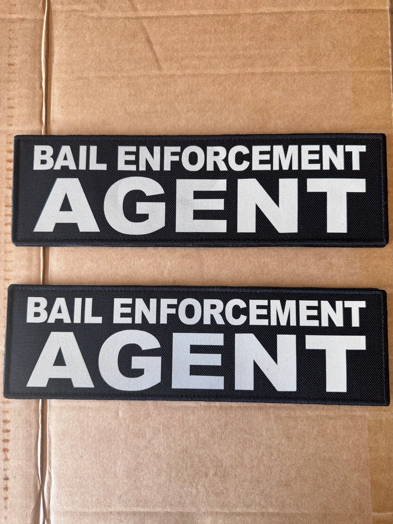 Load image into Gallery viewer, BAIL ENFORCEMENT AGENT Patches (3” x 10”) Hook and Loop (single)