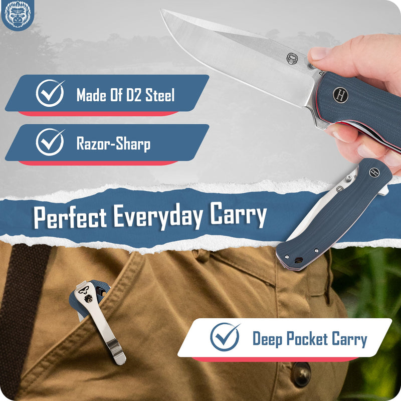 Load image into Gallery viewer, The Wrangler Folding Pocket Knife Giftset for Men and Women (Silver and Red)