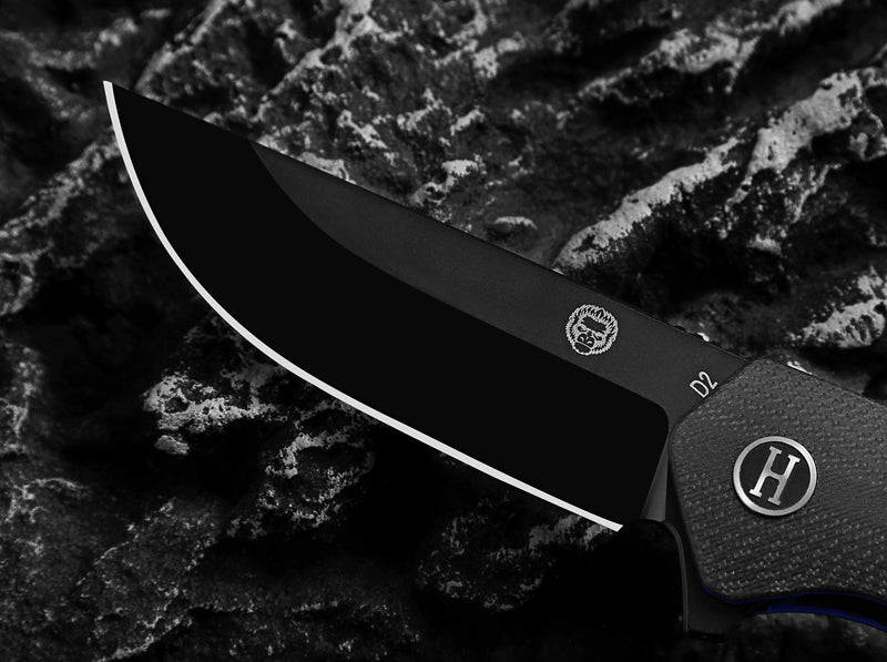 Load image into Gallery viewer, The Pathfinder Folding Pocket Knife Giftset for Men and Women (Black and Blue)