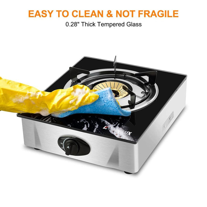 Load image into Gallery viewer, 9,500 BTU Propane Single Burner Camp Stoves with Auto Ignition