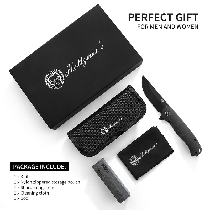 Load image into Gallery viewer, The Pathfinder Folding Pocket Knife Giftset for Men and Women (Black and Blue)