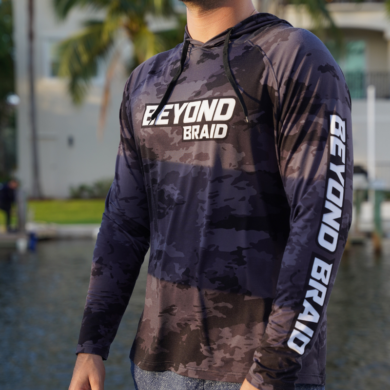 Load image into Gallery viewer, Long Sleeve Hooded Performance Fishing Shirt