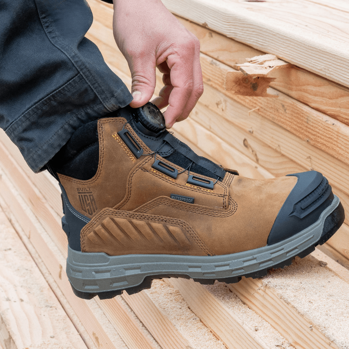 Wildwood 6” Composite Toe Turbolace™ Work Boot - Brown - Made in USA - Skoutley Outdoors LLC