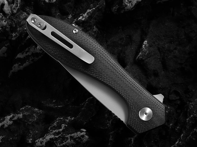 Load image into Gallery viewer, The Vector Folding Pocket Knife Giftset for Men and Women (Black and Silver)