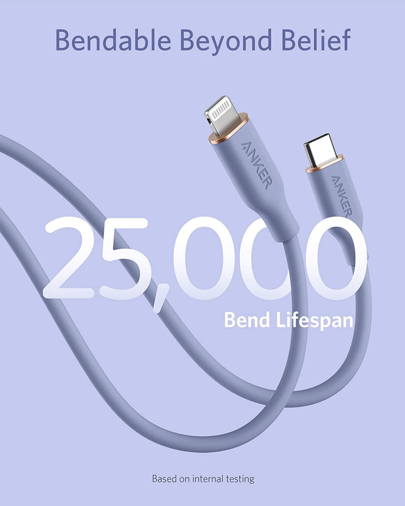 Load image into Gallery viewer, Anker <b>641</b> USB-C to Lightning Cable (Flow, 3 ft Silicone)