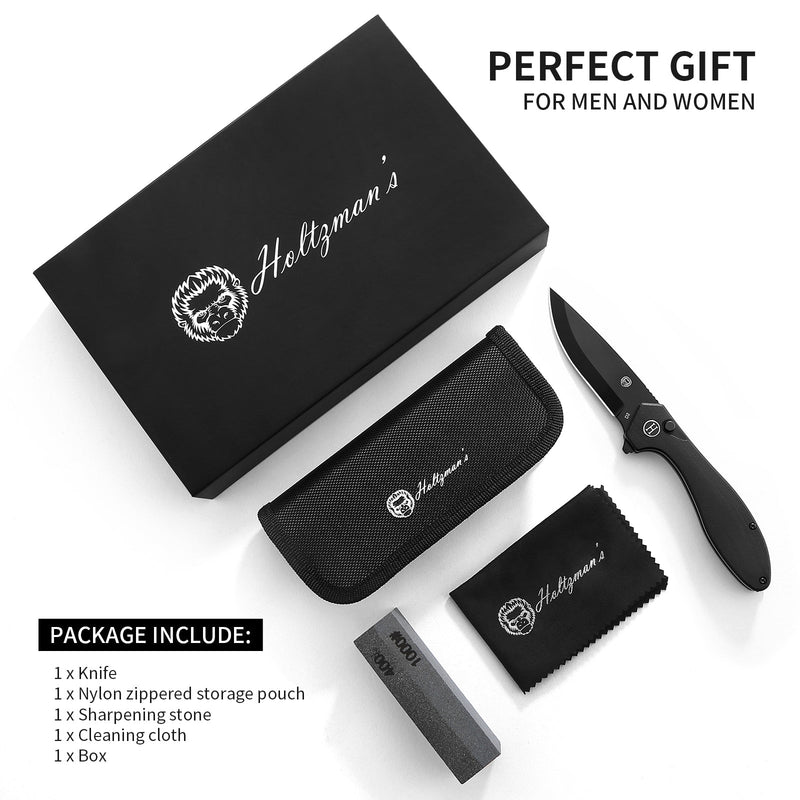 Load image into Gallery viewer, The Vector Folding Pocket Knife Giftset for Men and Women (Black)